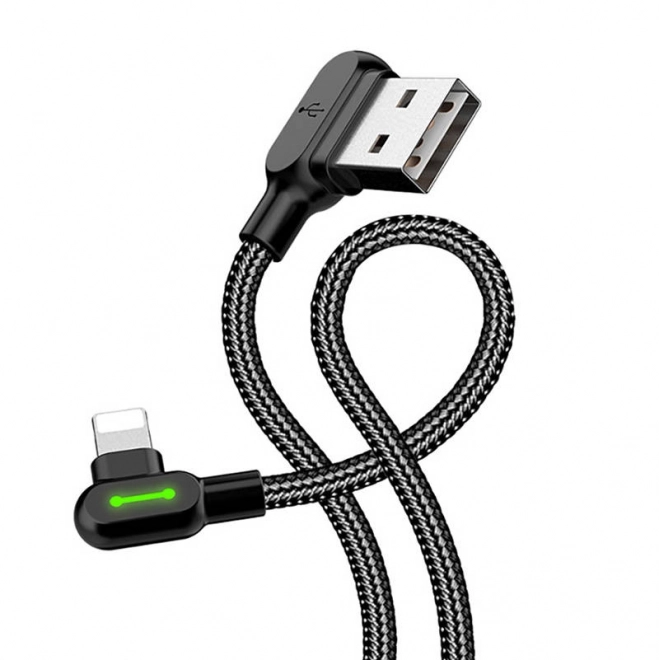 Kotni kabel USB Lightning Mcdodo CA-4671 LED, 1,2 m (črna)