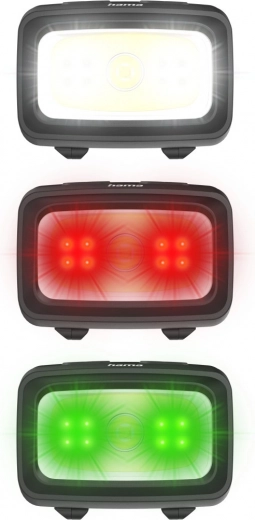 7 modes: white, red, and green