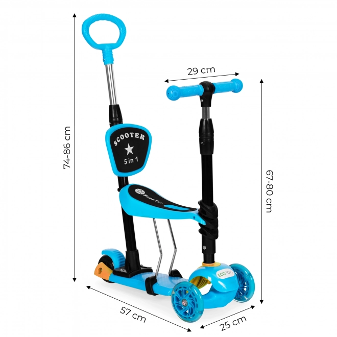 Trokolesni balansirni skiro pikapolonica 5 v 1 LED