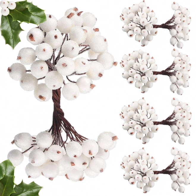 Božične okraske Rowan Matte White 5 kosov