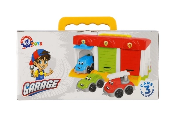 Garaža z avtomobilčki in dodatki Technok Toys