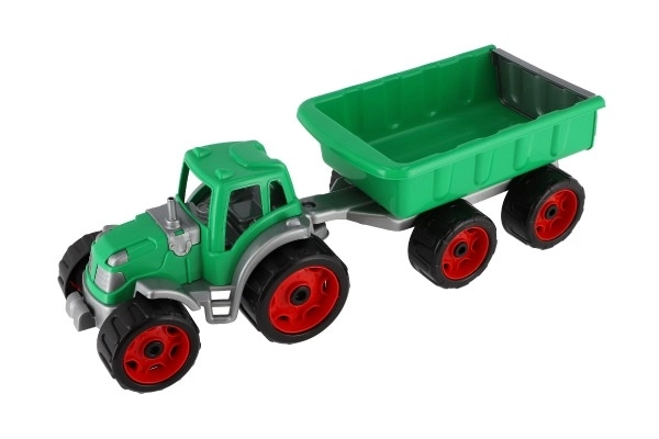 Traktor s prikolico plast 53cm brez pogona v mreži