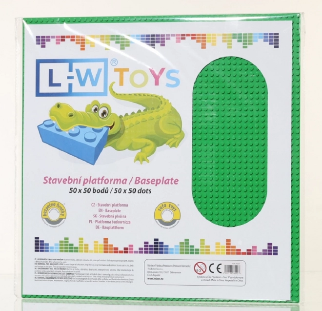 L-W Toys Velika osnova za gradnjo 50x50 zelena