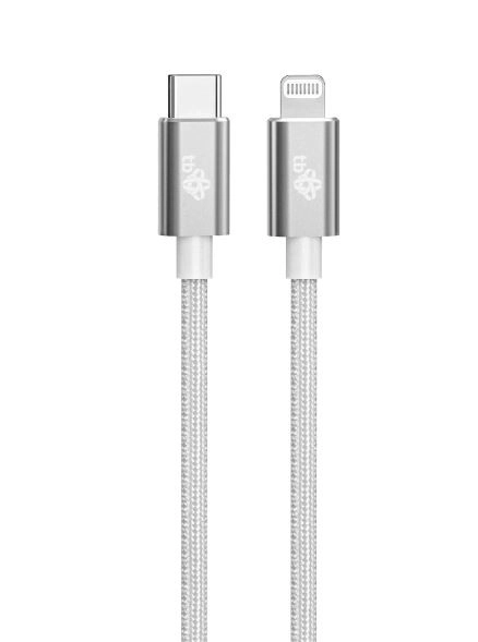 Lightning kabel MFi - USB C srebrna 1m