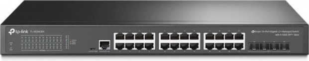Stikalo JetStream L2+, 24 vrat, 4 reže 10GE SFP+