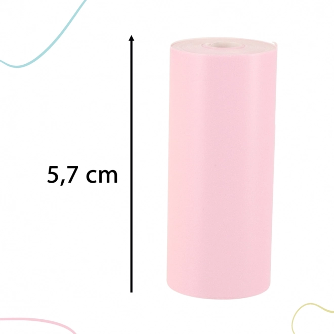 Rola termopapirja za mini tiskalnik 5,7 cm x 3 m 3 kos barvne