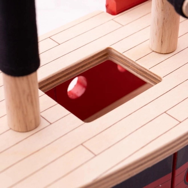 Piratiška galera Bigjigs Rail