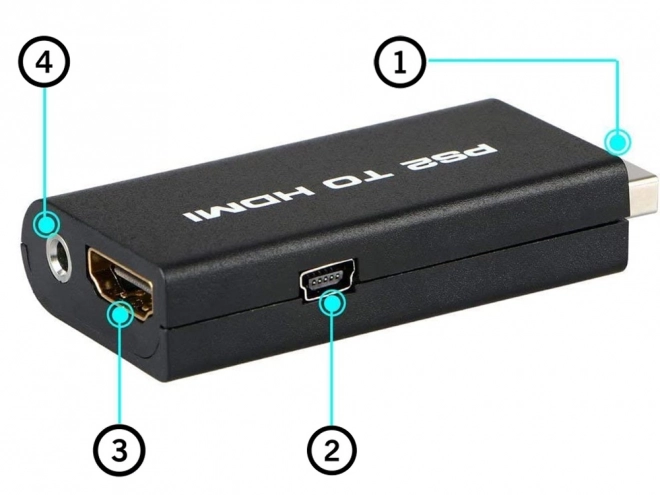 Adapter PS2 na HDMI audio pretvornik