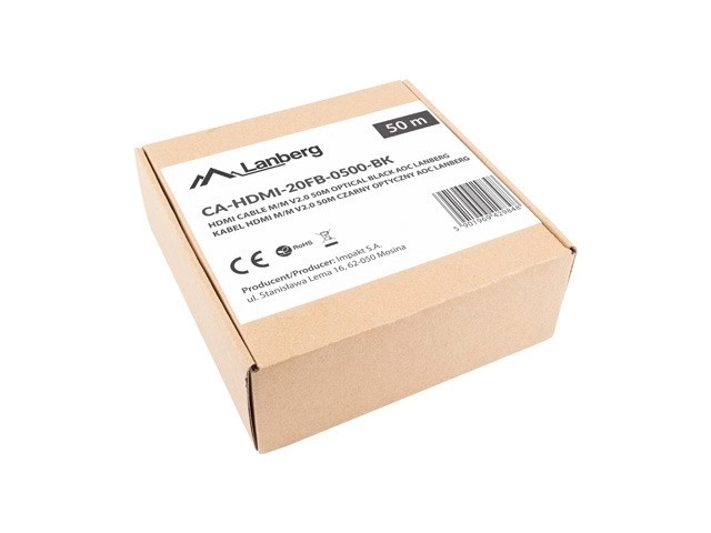 Kabel HDMI M/M v2.0 CA-HDMI-20FB-0500-BK 50m črna