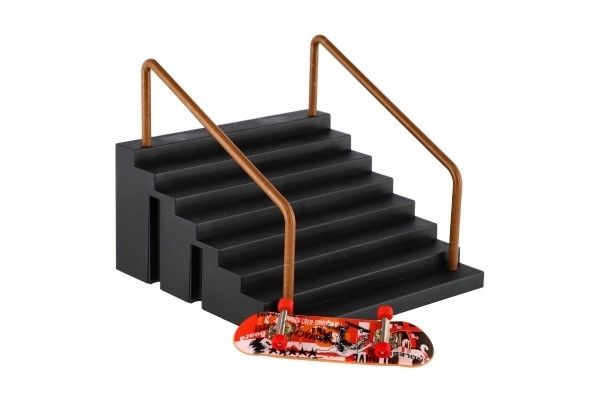 Stopnice z ograjo za fingerboard