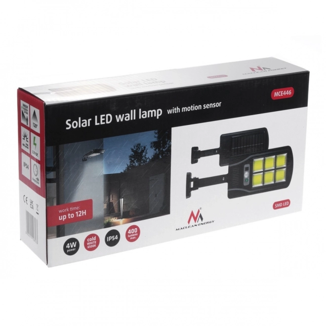 Solarna ulična LED svetilka s senzorjem in daljinskim upravljanjem MCE446