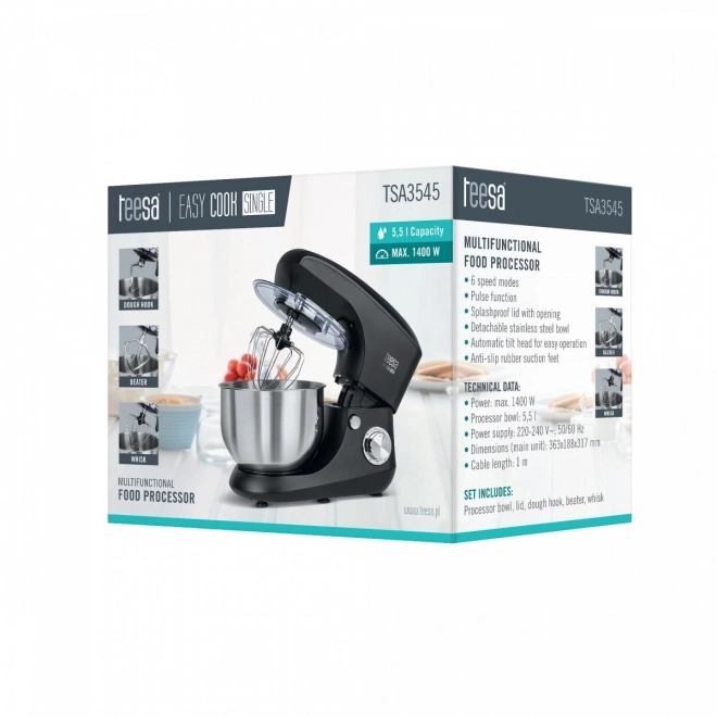 Kuhinjski robot Easy Cook SINGLE črn