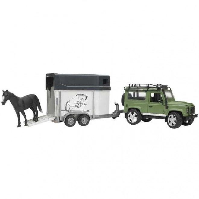Bruder LAND ROVER s prikolico za konje