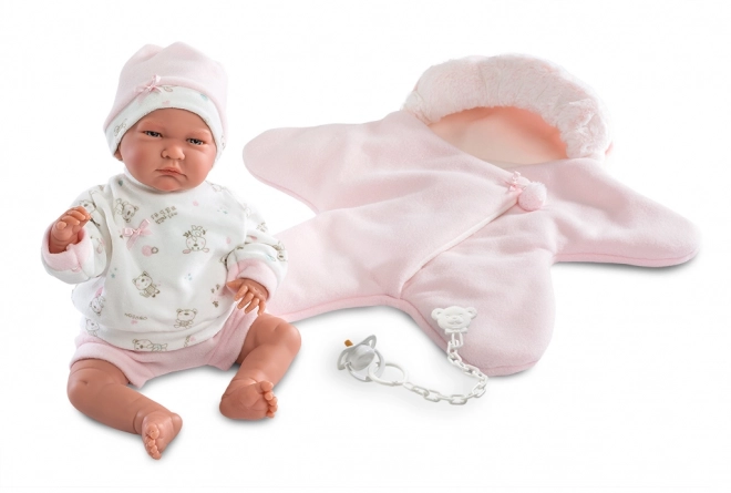Llorens M740-38 oblačilo za punčko dojenček NEW BORN velikosti 40-42 cm
