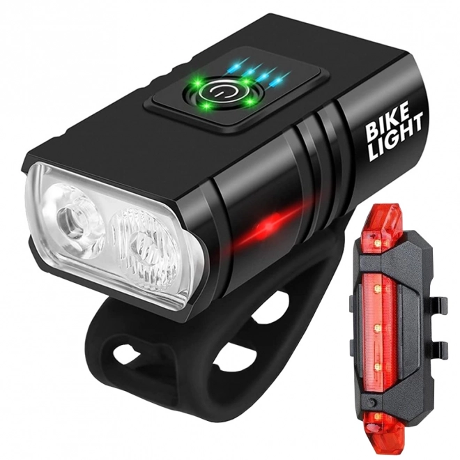 Set LED luči za kolo z USB polnjenjem