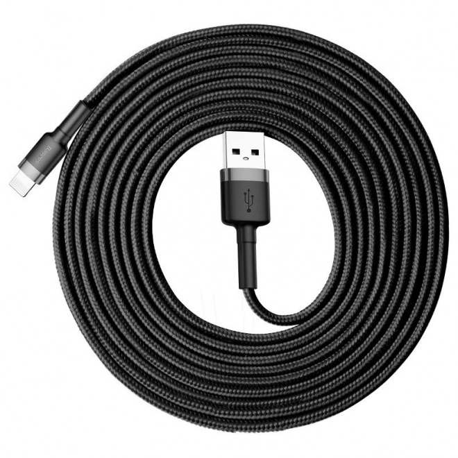 Baseus Cafule USB Lightning kabel 2A 3m (Črna Siva)