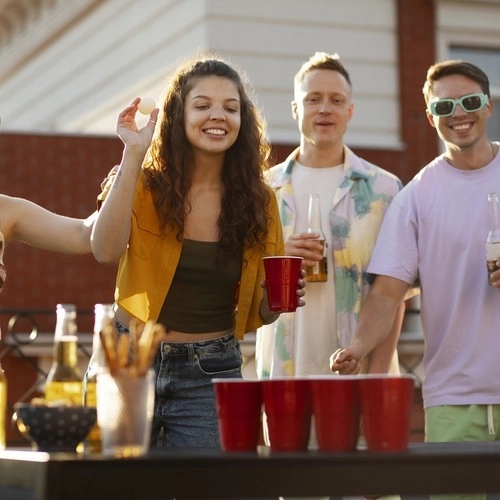 Igra Beer Pong - 50 skodelic Ruhhy 21232