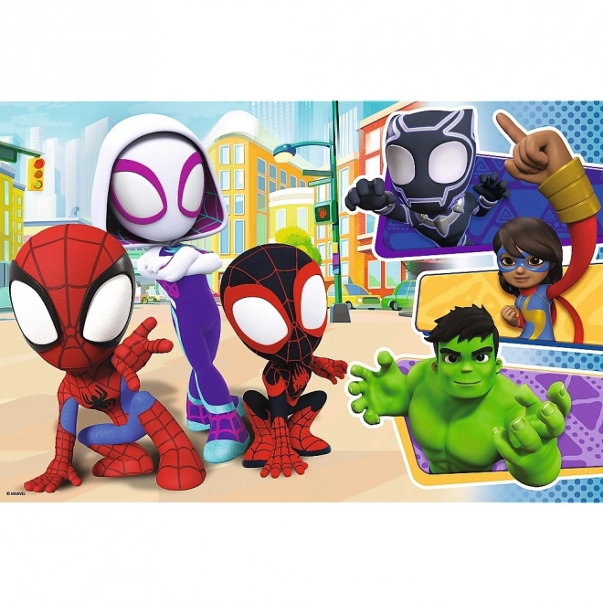 Uganka 24 maxi Spiday in prijatelji Spiderman
