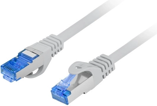 Patch kabel Cat 6A S/FTP, LSZH, 0,25 m, siv