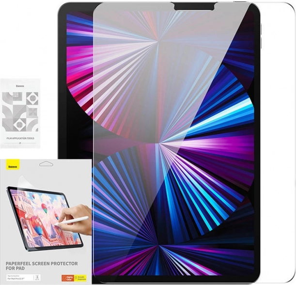 Baseus Paperfeel zaščitna folija za zaslon za iPad Pro 12,9″ (2018–2022) – prosojna