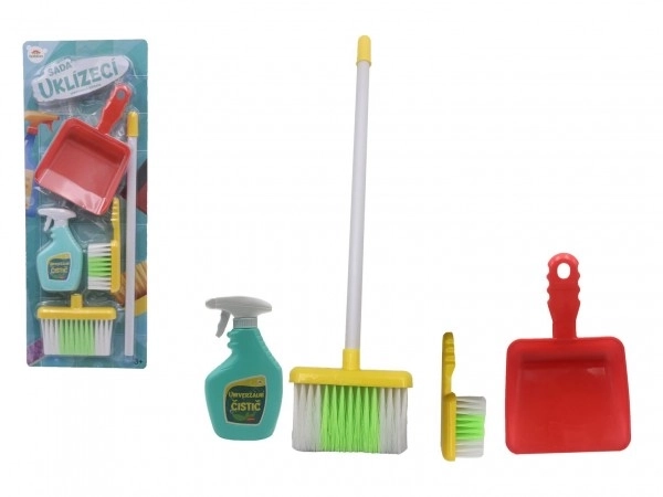 Čistilni set/čistilka z dodatki plast 5 kos na kartici 21,5x57,5x5cm