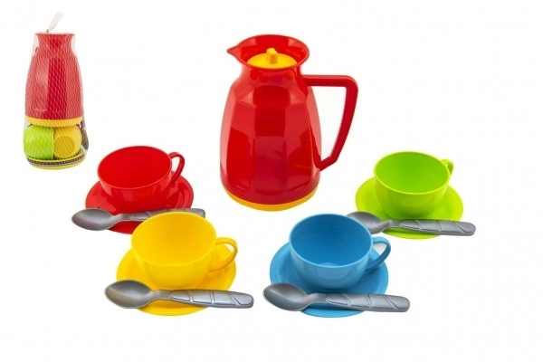 Set čajnih posod iz plastike 13 kosov v mreži 11x20x11cm 12m+