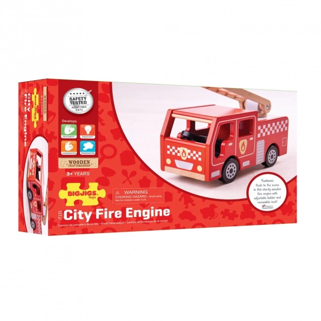 Bigjigs Toys Lesen gasilski avto