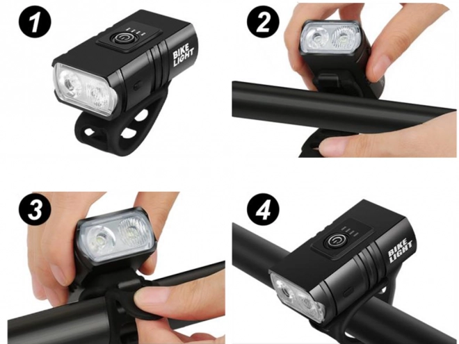 Set LED luči za kolo z USB polnjenjem