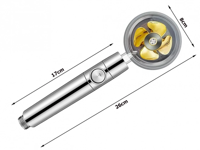 Tuš glava s turbino