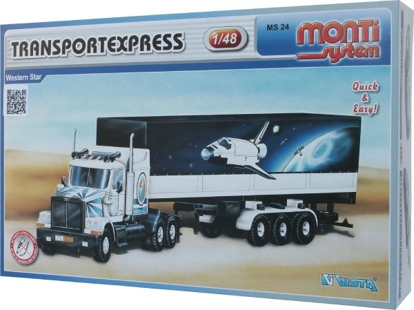 Komplet Monti Sistem MS 24 Transport Ekspres Western zvezda 1:48 v škatli 32x20x7,5cm