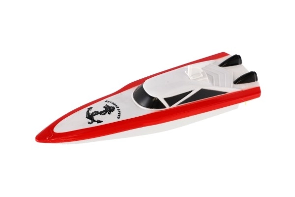 Motorni čoln/ladja za vodo RC plast 19cm na baterije+polnilni paket+USB 2,4Ghz v škatli 26x13x15cm