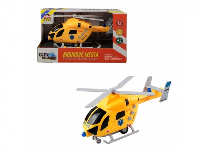 Reševalni helikopter s svetlobnimi in zvočnimi funkcijami