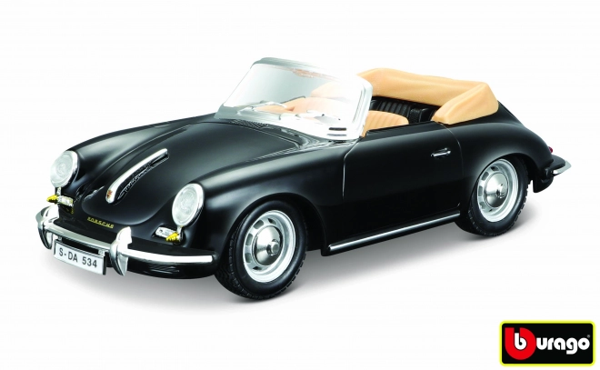 Bburago Porsche 356 B Cabriolet črna 1:24
