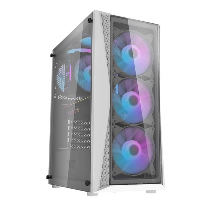 Računalniško ohišje Darkflash DK352 Plus s 4 ventilatorji (črno-bela)