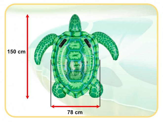 Napihljiva vzmetnica želva INTEX za otroke z ročaji 150cm