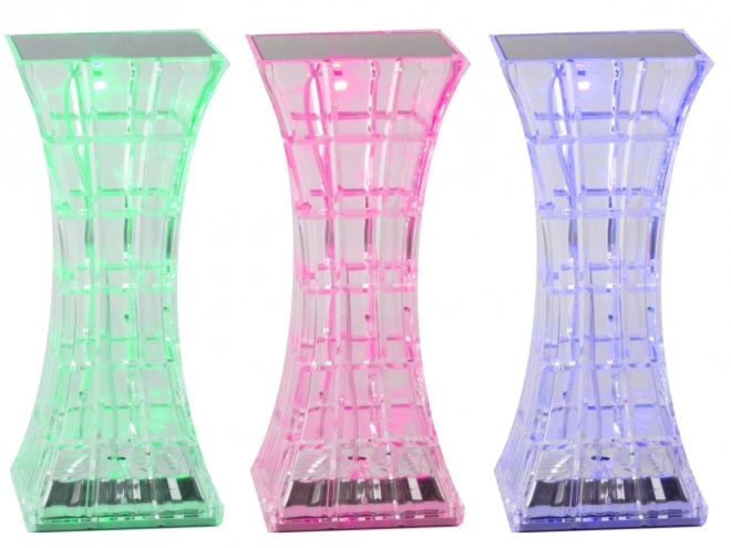 Kristalna nočna svetilka z RGB LED in daljinskim upravljanjem