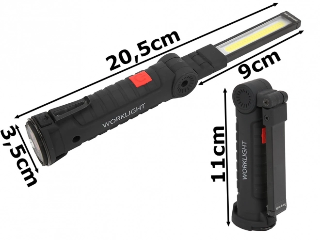 Magnetna delavnica svetilka Magnese z USB zložljivim ročajem 5v1