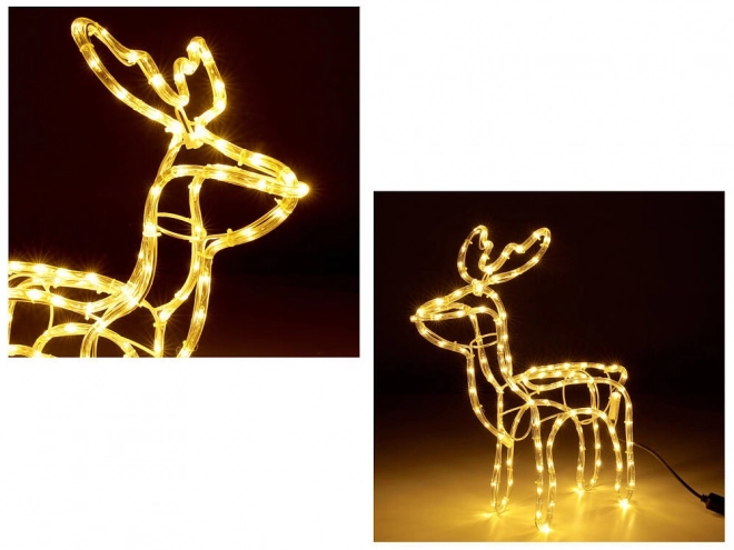 Svetleči jelen z 216 LED diodami in gibljivo glavo