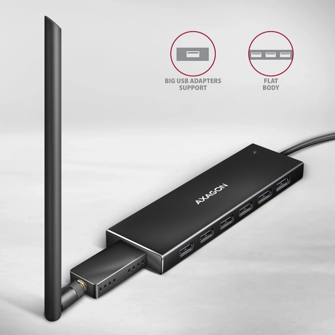 USB Razdelilnik 7-Portski AXAGON HUE-F7A