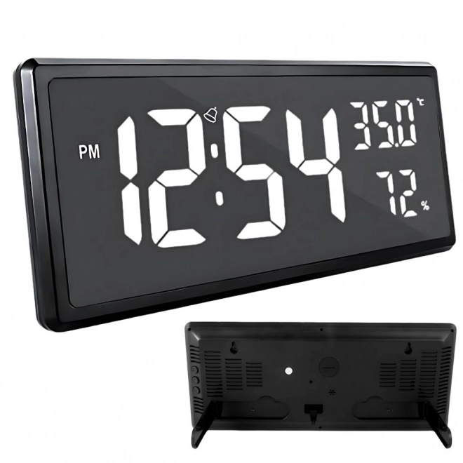 Digitalna ura z LED zaslonom in funkcijo merjenja temperature in vlažnosti