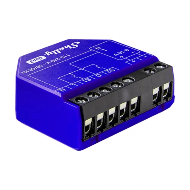 Shelly PM Gen3 zatemnilnik svetlobe 0/1-10V, WiFi/Bluetooth
