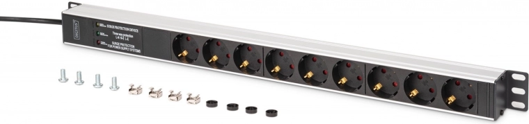 9 Schuko outlets rotated by 45°