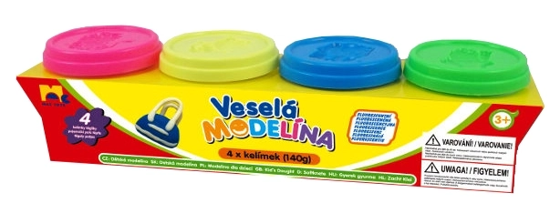 Modelirna 4x 140g neonske barve