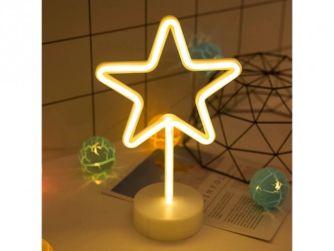 Neon LED zvezda svetilka z USB