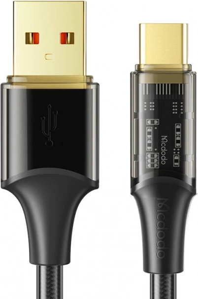 USB-C kabel McDodo s hitrim polnjenjem, 1,8 m, črn