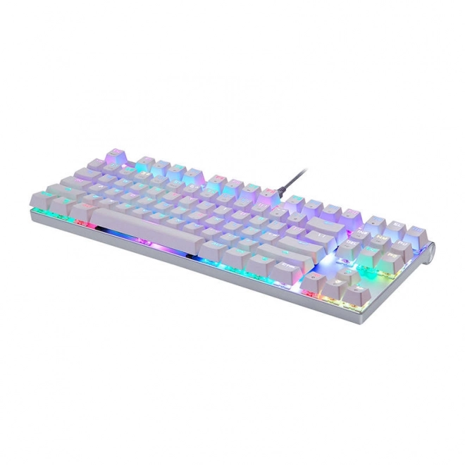 Mehanska igralna tipkovnica Motospeed CK101 RGB (bela)