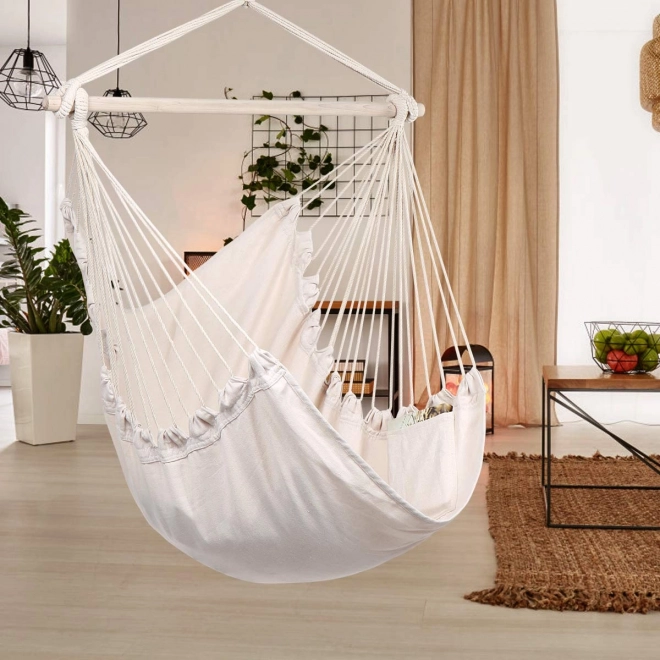 MODERN HOME Viseči gugalni stol Hamak z 2 blazinama