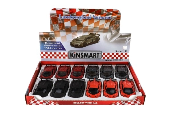Auto Kinsmart Lamborghini Veneno kovinska/plastična 13cm na vzvratni pogon