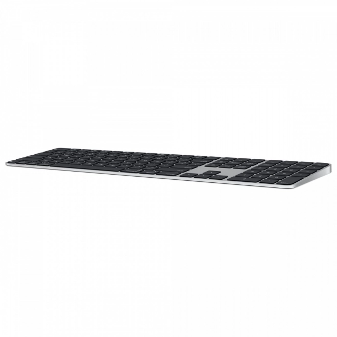 Magic Keyboard s Touch ID in s številčno tipkovnico za Mac s čipom Apple, črne tipke