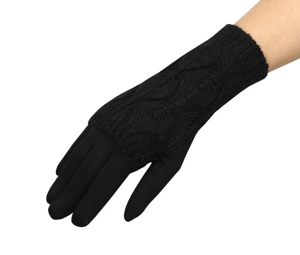Na dotik občutljive rokavice R6413 - črne